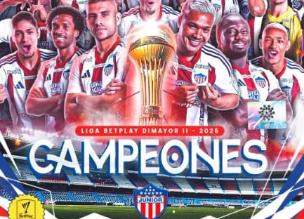Junior se coronó campeón de la Liga BetPlay del segundo semestre tras vencer al Tolima en la ida y la vuelta