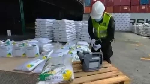 La Policía Nacional incautó 8,2 toneladas de cocaína en el puerto de Buenaventura