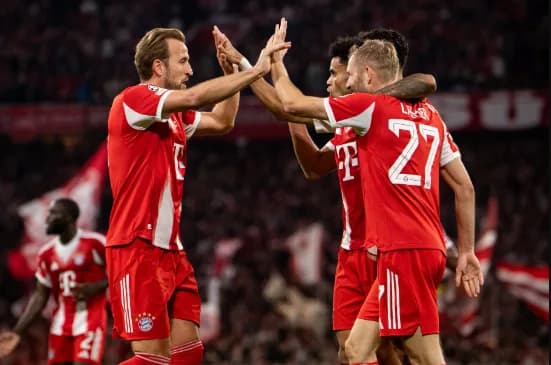 Luis Díaz marcó gol en la goleada del Bayern Múnich al Brujas en la Champions League