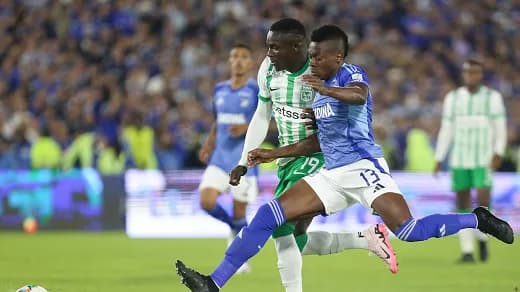 Millonarios y Atlético Nacional empataron sin goles y Santa Fe venció a Once Caldas y sigue vivo en los cuadrangulares de la Liga Betplay