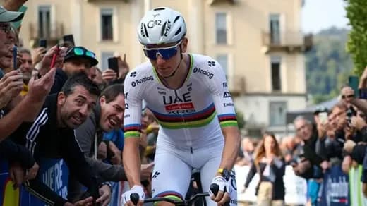 Tadej Pogačar, campeón del Giro de Lombardía y Égan Bernal terminó en el top diez como el mejor de los colombianos