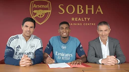 El defensa colombo-español Cristhian Mosquera fue fichado por el Arsenal de Inglaterra