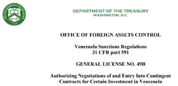 La Ofac de Estados Unidos levantó más prohibiciones a Venezuela en petroquímicos, suministro de bienes e inversiones