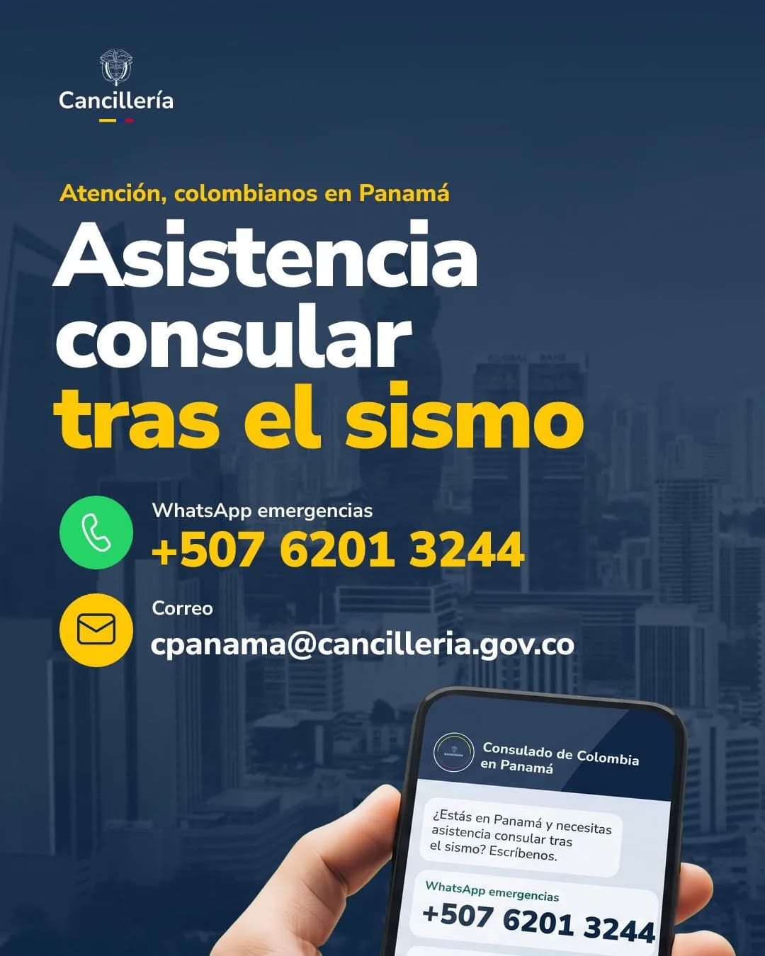 Colombia activó servicios consulares para sus ciudadanos en Panamá
