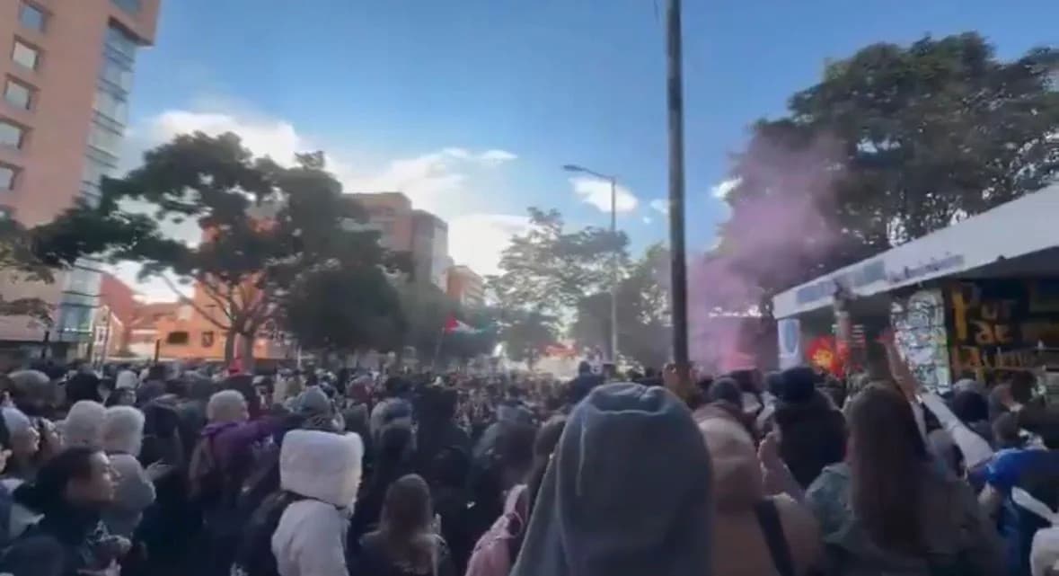 Se registra una manifestación en la Universidad Pedagógica Nacional