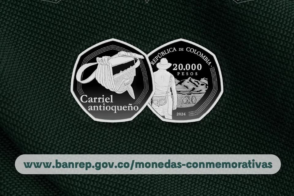 BanRepública puso en circulación la moneda conmemorativa el Guarniel-Carriel Antioqueño, que tiene un valor nominal de $20 mil