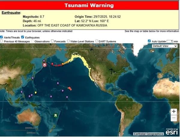 Un terremoto de magnitud 8,7 sacudió la costa de Kamchatka, Rusia: activó alertas de tsunami en Alaska, Hawái y otras islas del Pacífico