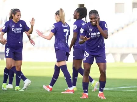 Linda Caicedo anotó el primero de los cinco goles con los que Real Madrid venció al Granada en la Liga F de España