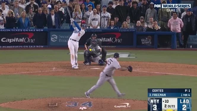 Dodgers venció cuatro por dos a los Yankees de Nueva York y están a un juego de ganar la Serie Mundial