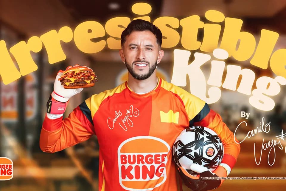 Burger King anunció al arquero Camilo Vargas como su imagen oficial en Colombia durante la temporada del Mundial 2026