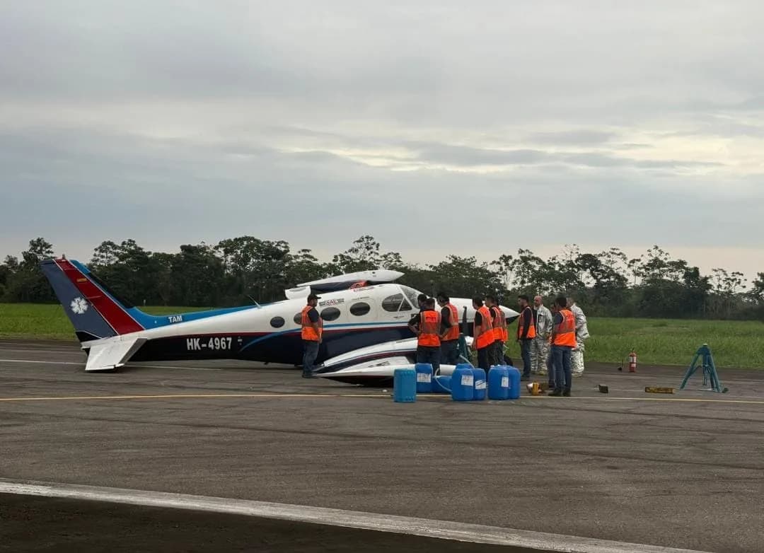 Se reestablecieron las operaciones aéreas en el Aeropuerto Vanguardia de Villavicencio tras incidente