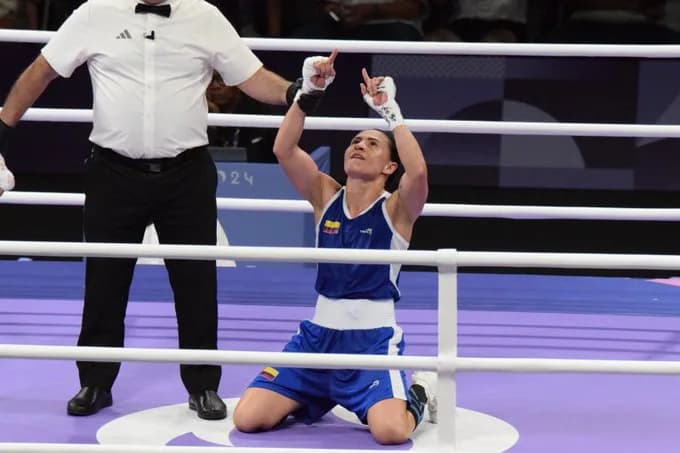 La colombiana Yeni Arias ganó su combate y clasificó a los cuartos de final del boxeo olímpico