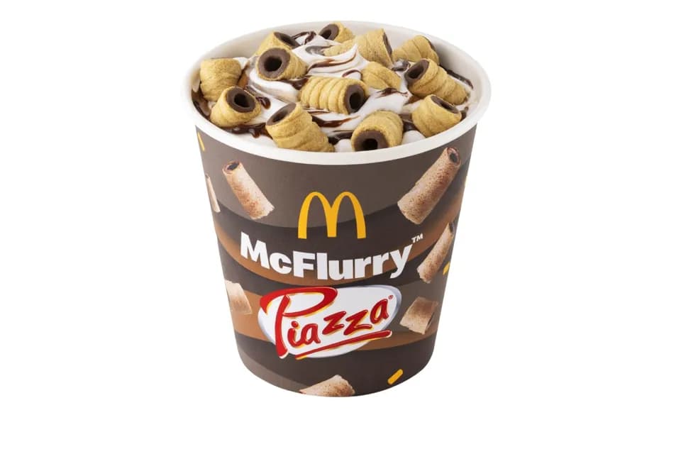 McDonald’s y Colombina lanzaron un nuevo postre con trozos de Piazza de edición limitada, que estará disponible hasta el 13 de enero 2025