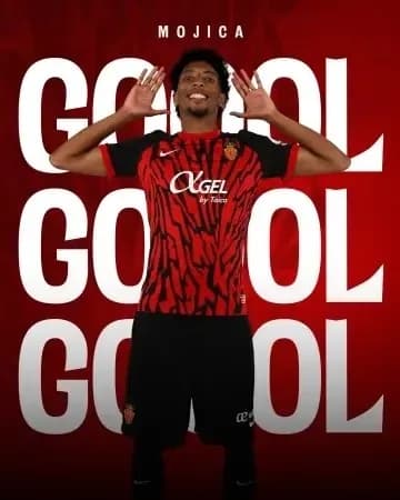 El defensa colombiano Johan Mojica marcó el gol del triunfo de Mallorca ante Las Palmas