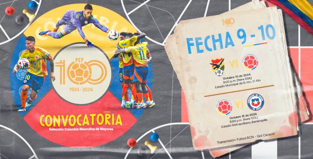 Nelson Deossa, Roger Martínez y Willer Ditta, las novedades de la Selección Colombia para enfrentar a Bolivia y Chile