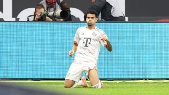 Luis Díaz marcó doblete en la goleada del Bayern Múnich ante el Frankfurt por la sexta fecha de la Bundesliga
