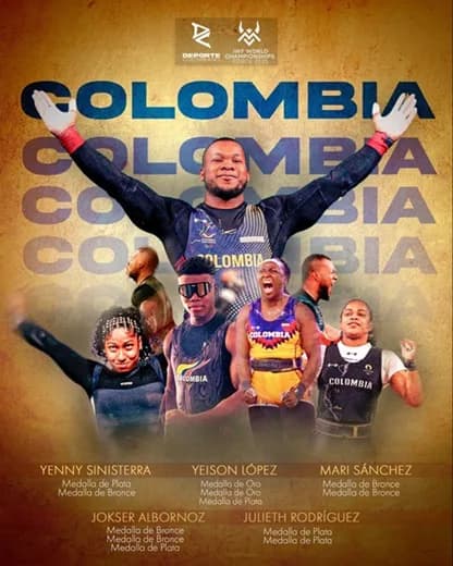 Colombia cerró con 12 medallas su actuación en el Mundial de levantamiento pesas en Noruega