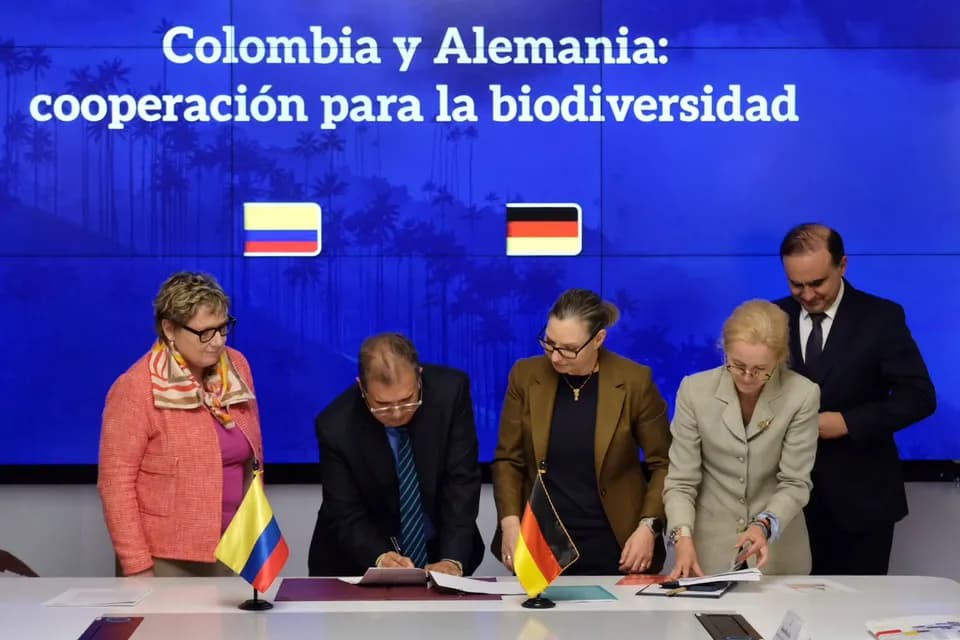 Alemania aportará hasta 22 millones de euros para financiar proyectos de restauración de ecosistemas y conservación de la biodiversidad en Colombia
