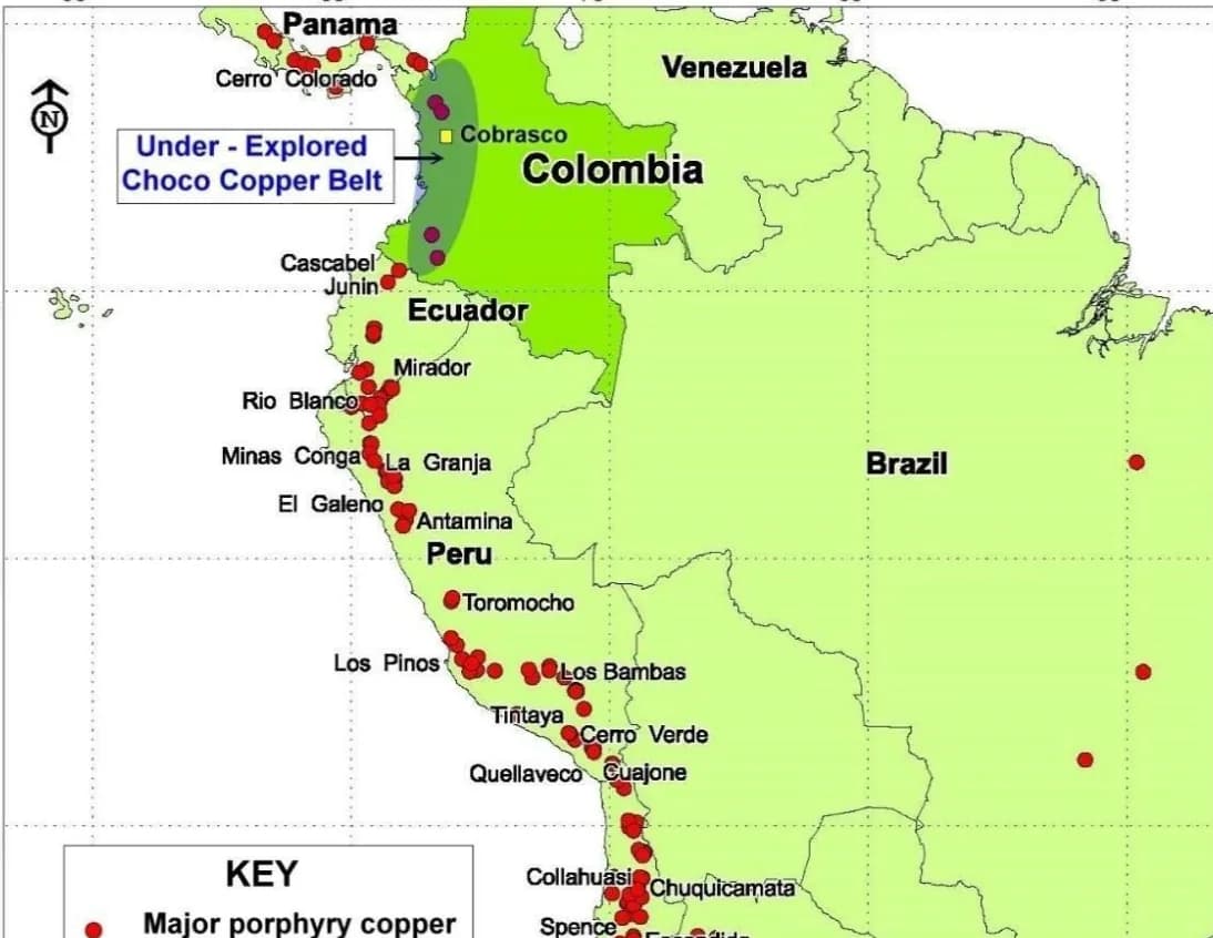 Pampa Metals adquiere a Rugby Resources con la mina de cobre Cobrasco en Chocó, Colombia; las operaciones se reanudarán