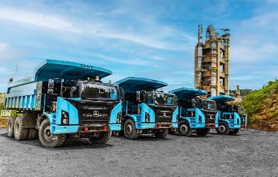 Holcim primera empresa del sector en tener en Colombia camiones mineros 100% eléctricos