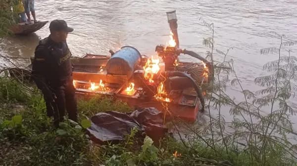 La Policía destruyó siete unidades de minería ilegal en Fredonia y Jericó, Antioquia